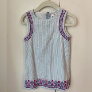 Vineyard Vines Seersucker Dress. 3T